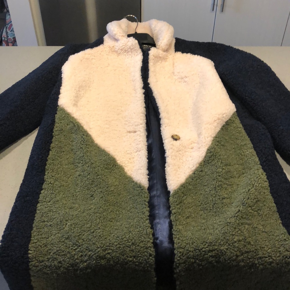 Jcrew medium teddy coat